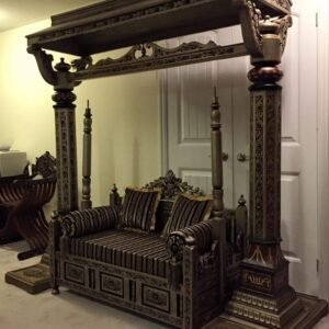 Royal Imperial Hand-Carved Sheesham Wooden Jhula (Swing)
